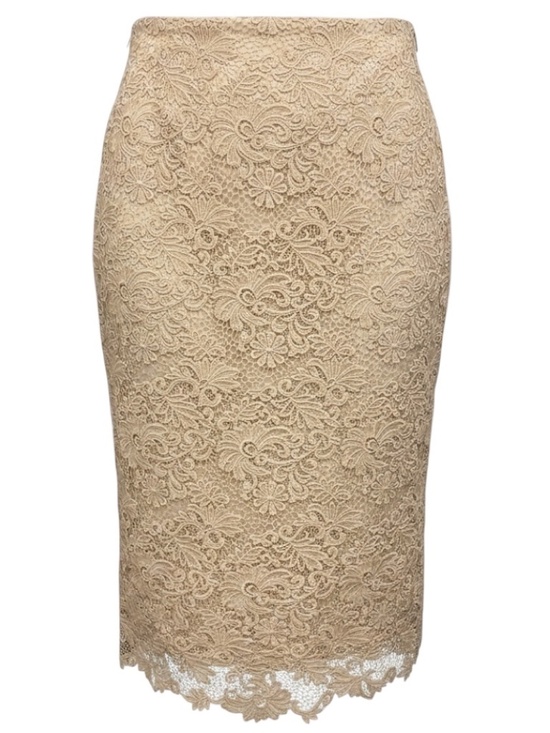 Brochu Walker Dresses & Skirts - BROCHU WALKER BUFF BEIGE MARA LACE MIDI SKIRT